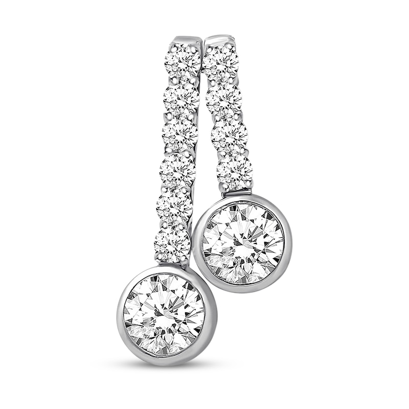 Main Image 1 of Previously Owned Ever Us Diamond Charm 1 ct tw Round-cut 14K White Gold
