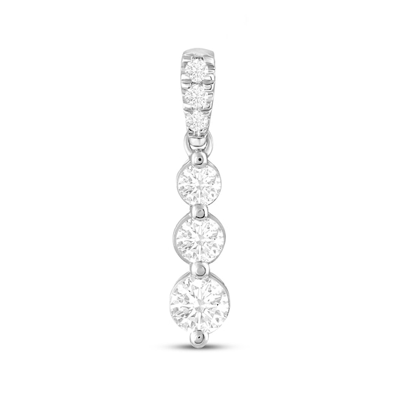 Previously Owned KAY Lab-Grown Diamonds Drop Charm 1/3 ct tw 14K White Gold 18”