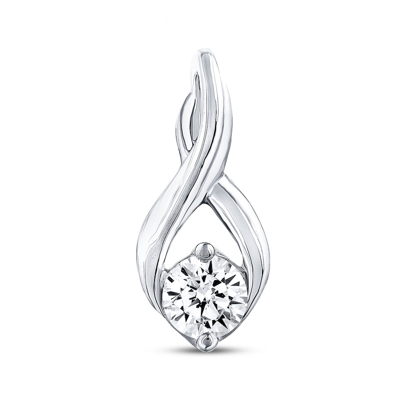 Main Image 1 of Previously Owned THE LEO Diamond Charm 1/3 Carat Diamond 14K White Gold