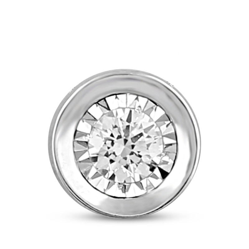 Main Image 1 of Previously Owned Diamond Charm 1/6 ct tw Round-cut 10K White Gold (I/I3)