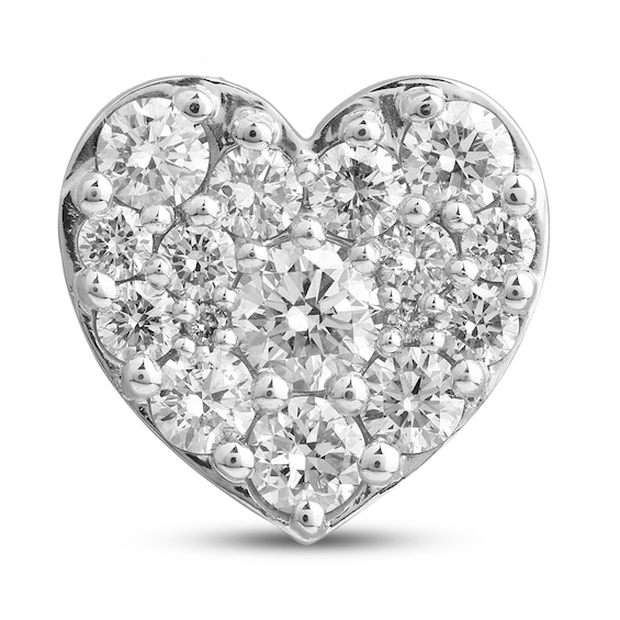 Previously Owned KAY Lab-Grown Diamonds Heart Charm 1 ct tw 14K White Gold