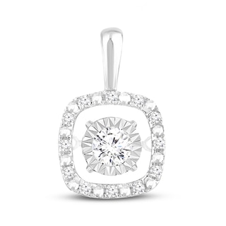 Previously Owned Unstoppable Love Diamond Charm 1/10 ct tw Sterling Silver