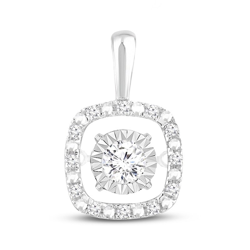 Main Image 1 of Previously Owned Unstoppable Love Diamond Charm 1/10 ct tw Sterling Silver