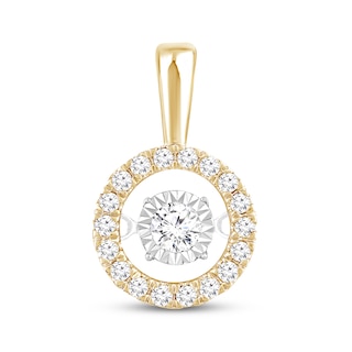 Previously Owned Unstoppable Love Round-Cut Diamond Charm 1/3 ct tw 10K Yellow Gold