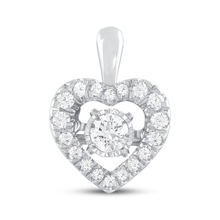 Previously Owned Unstoppable Love Diamond Heart Charm 1/3 ct tw 10K White Gold