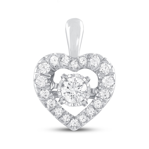 Previously Owned Unstoppable Love Diamond Heart Charm 1/3 ct tw 10K White Gold