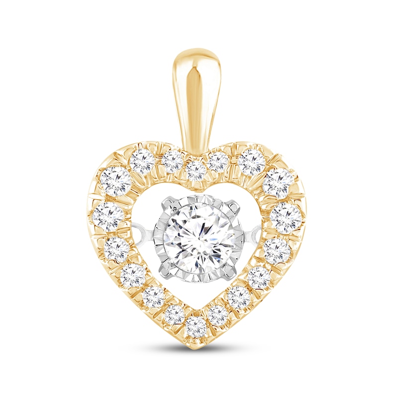Main Image 1 of Previously Owned Unstoppable Love Diamond Heart Charm 1/3 ct tw 10K Yellow Gold