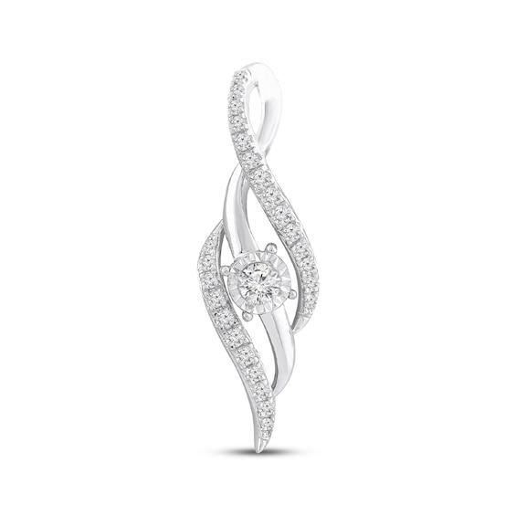 Previously Owned Diamond Charm 1/3 ct tw 10K White Gold