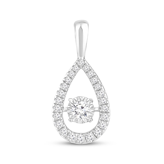 Previously Owned Unstoppable Love Diamond Pear-Shaped Charm 1/2 ct tw 10K White Gold
