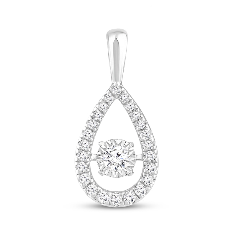 Main Image 1 of Previously Owned Unstoppable Love Diamond Pear-Shaped Charm 1/2 ct tw 10K White Gold
