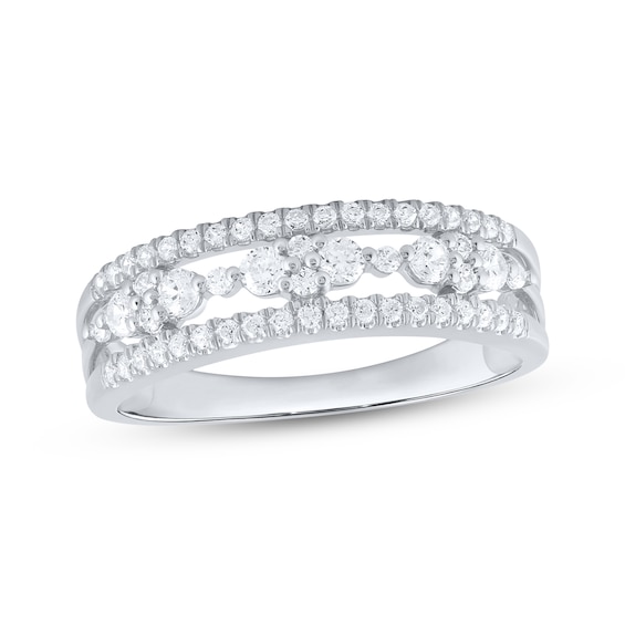 Previously Owned Diamond Anniversary Ring 1/2 ct tw 10K White Gold