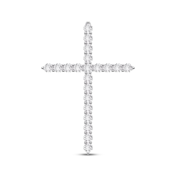 Previously Owned KAY Lab-Grown Diamonds Cross Charm 1/2 ct tw 14K White Gold