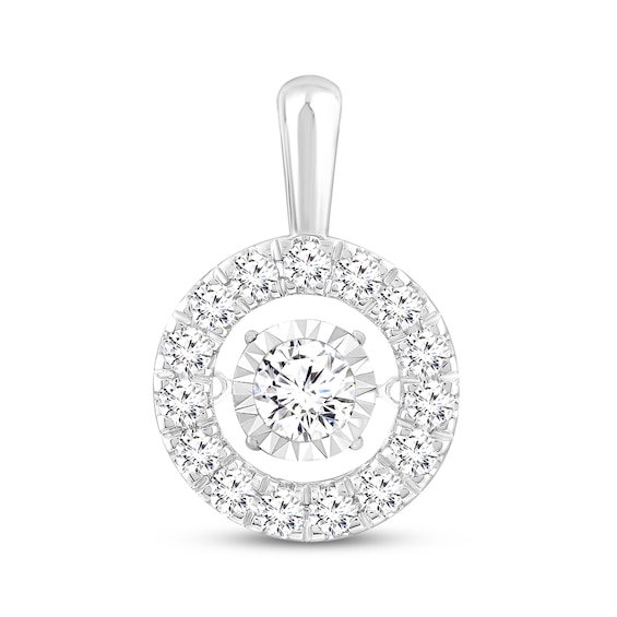 Previously Owned Unstoppable Love Diamond Halo Charm 1 ct tw 14K White Gold