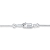 Thumbnail Image 2 of Tanzanite Heart Necklace Diamond Accents Sterling Silver