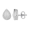 Thumbnail Image 1 of Diamond Teardrop Earrings Sterling Silver