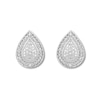 Thumbnail Image 2 of Diamond Teardrop Earrings Sterling Silver