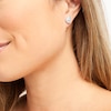 Thumbnail Image 2 of Diamond Teardrop Earrings Sterling Silver