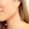 Thumbnail Image 3 of Diamond Teardrop Earrings Sterling Silver
