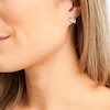 Thumbnail Image 3 of Diamond Heart Earrings Sterling Silver