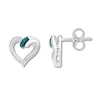 Thumbnail Image 0 of Diamond Heart Earrings Sterling Silver