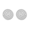 Thumbnail Image 1 of Diamond Circle Earrings Sterling Silver