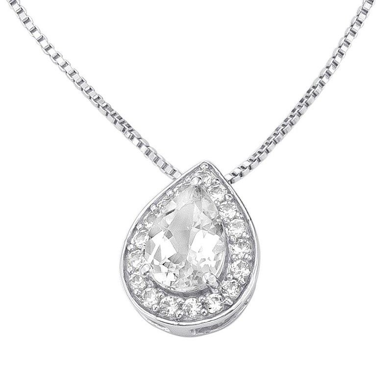 Nouveau Kay Jewelers White Sapphire Sterling 925 lateur à travers