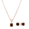 Thumbnail Image 1 of Le Vian Chocolate Quartz Boxed Set 14K Strawberry Gold-Electroplate