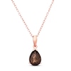 Thumbnail Image 0 of Le Vian Chocolate Quartz Necklace 14K Strawberry Gold-Electroplate