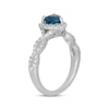 Neil Lane Heart-Shaped London Blue Topaz & Diamond Engagement Ring 1/2 ct tw 14K White Gold