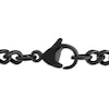 Thumbnail Image 3 of Men's Black Diamond Cross Necklace 1/4 ct tw Black & Blue Ion-Plated Stainless Steel 24&quot;