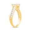 Thumbnail Image 2 of Princess-Cut Quad Diamond Engagement Ring 1-1/2 ct tw 14K Yellow Gold