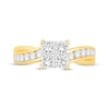 Thumbnail Image 2 of Princess-Cut Quad Diamond Engagement Ring 1-1/2 ct tw 14K Yellow Gold