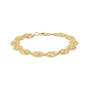 Kay Italian Brilliance Diamond-Cut Oval Link Bracelet 14K Yellow Gold 7.75"