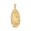 Thumbnail Image 1 of Men's Our Lady of Guadalupe Diamond-Cut Charm 14K Yellow Gold