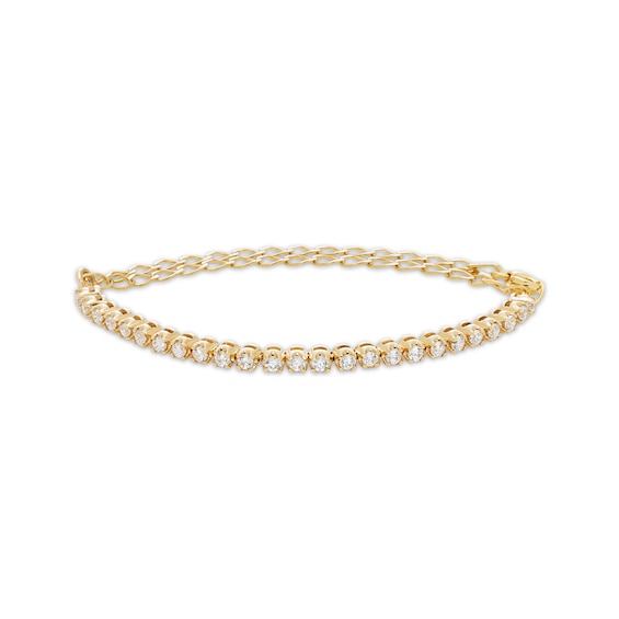 Diamond Adjustable Line Tennis Bracelet 1/ ct tw 10K Gold 6.25" to 9