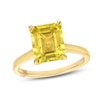 Thumbnail Image 0 of Monique Lhuillier Bliss Emerald-Cut Yellow Quartz & Diamond Accent Engagement Ring 14K Yellow Gold