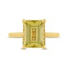 Monique Lhuillier Bliss Emerald-Cut Yellow Quartz & Diamond Accent Engagement Ring 14K Yellow Gold