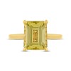 Thumbnail Image 3 of Monique Lhuillier Bliss Emerald-Cut Yellow Quartz & Diamond Accent Engagement Ring 14K Yellow Gold