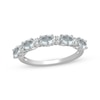 Thumbnail Image 1 of Oval-Cut Aquamarine & Diamond Accent Ring Sterling Silver