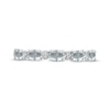 Thumbnail Image 3 of Oval-Cut Aquamarine & Diamond Accent Ring Sterling Silver