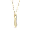 Thumbnail Image 2 of Diamond Bypass Infinity Necklace 1/4 ct tw 10K Yellow Gold 18"