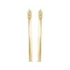 Thumbnail Image 2 of Diamond-Cut Side Oval Hoops 14K Yellow Gold 20mm