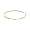 Thumbnail Image 1 of Glitter Rope Chain Bracelet 3mm Solid 14K Yellow Gold 7.5&quot;