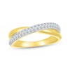 Thumbnail Image 1 of KAY Lab-Grown Diamonds Crossover Ring 3/8 ct tw 10K Yellow Gold