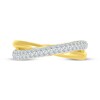 Thumbnail Image 4 of KAY Lab-Grown Diamonds Crossover Ring 3/8 ct tw 10K Yellow Gold