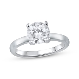 Now + Forever Lab-Grown Diamonds Solitaire Engagement Ring 2 ct tw 14K White Gold (F/SI2)