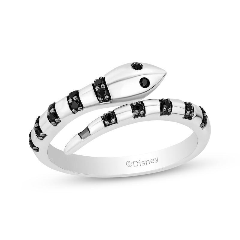 Disney Treasures The Nightmare Before Christmas Diamond Snake Ring 1/6 ct tw Sterling Silver