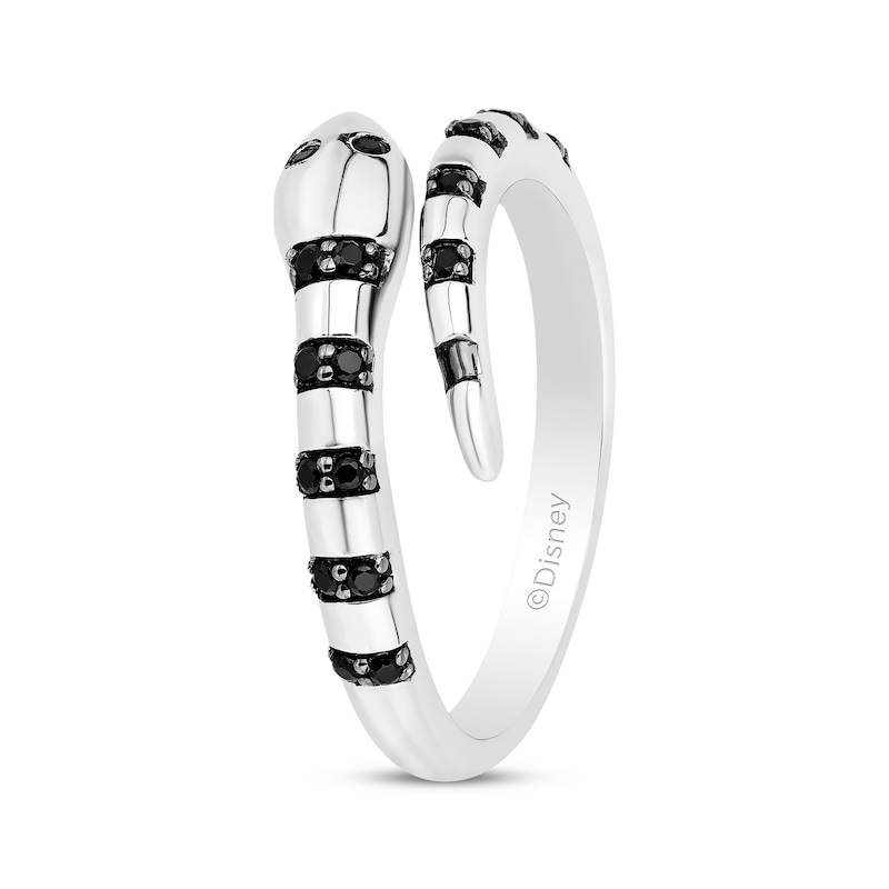 Main Image 2 of Disney Treasures The Nightmare Before Christmas Diamond Snake Ring 1/6 ct tw Sterling Silver