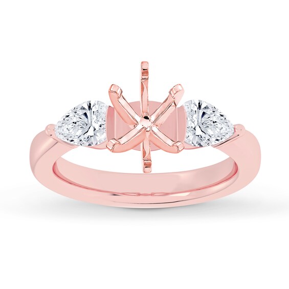 Now + Forever Lab-Grown Diamonds Engagement Ring Setting 3/4 ct tw 14K Rose Gold