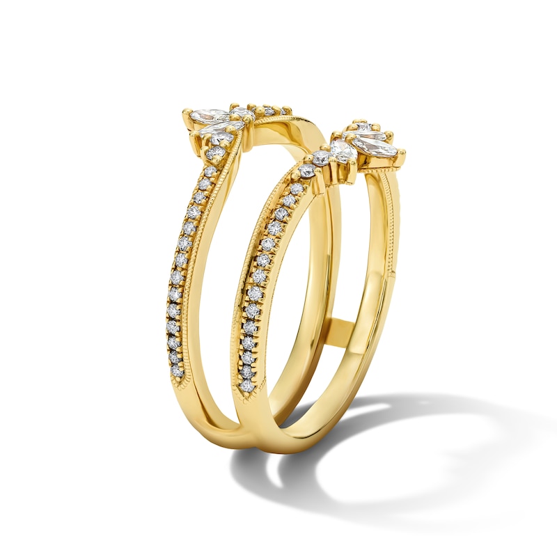 Main Image 3 of Neil Lane Marquise & Round-Cut Diamond Enhancer Ring 5/8 ct tw 14K Yellow Gold